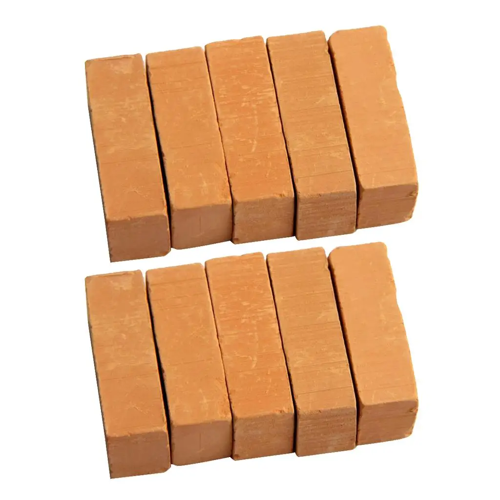 10pcs  Porcelain Brick Red for Floor Building Decoration 1.18 x