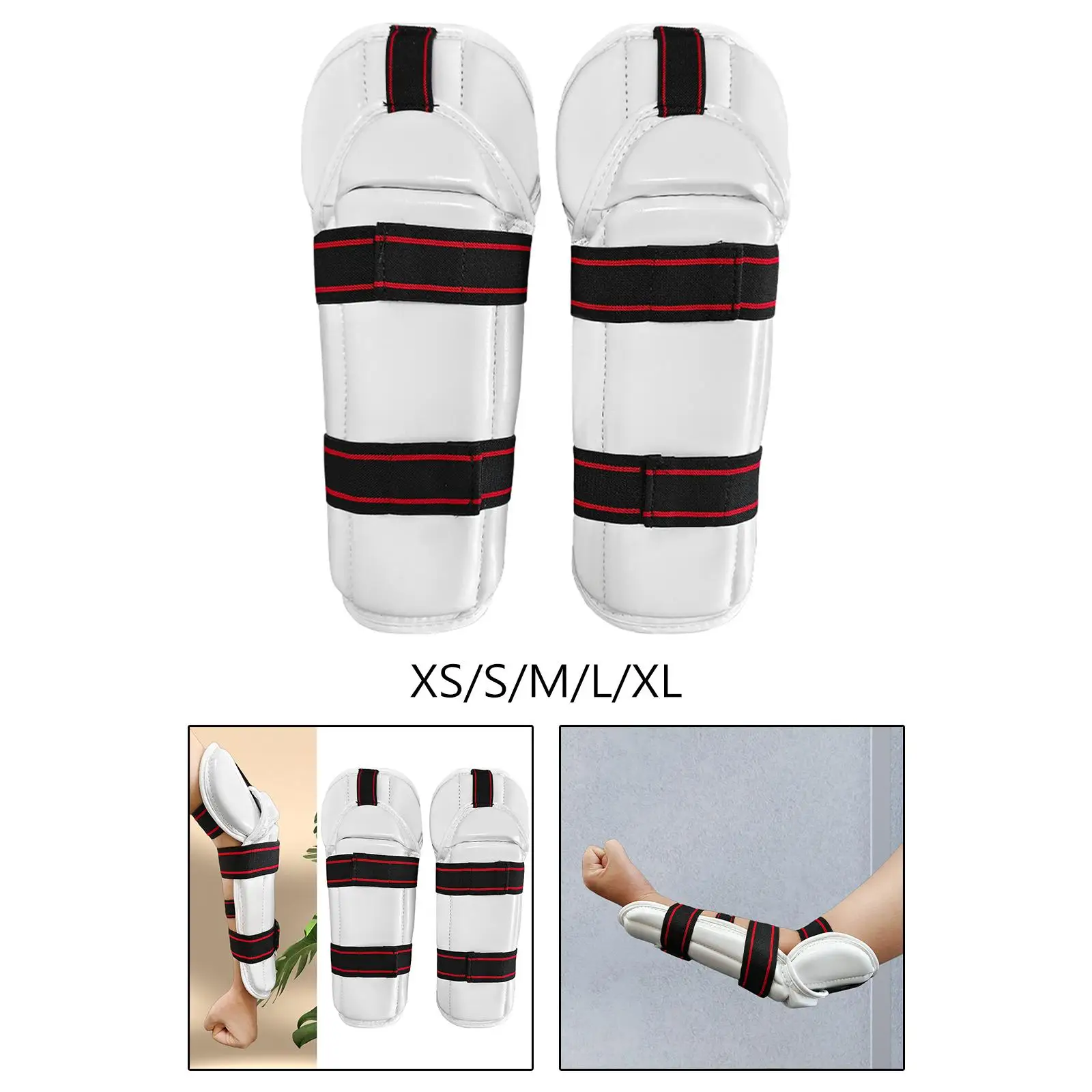 Taekwondo Arm Shin Guards Forearm Elbow Guards Protector Taekwondo Shin Protector for Sparring Boxing Muay Thai Kickboxing Sanda