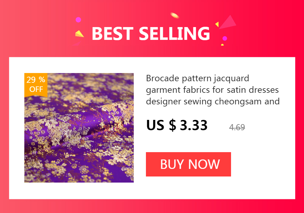 100 x 145 cm große Song-Brokat-Jacquard-Brokat-Stoffe im Retro-Stil für Cheongsam-Oberteile und -taschen aus handgefertigtem Stoff – Detail 1