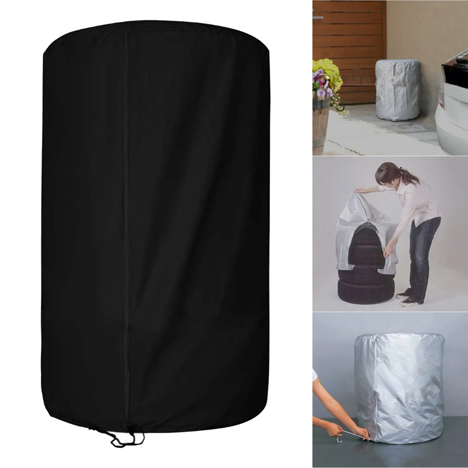 Large Tire Storage Cover 210D Oxford Cloth Seasonal Tire Cover for 28.7