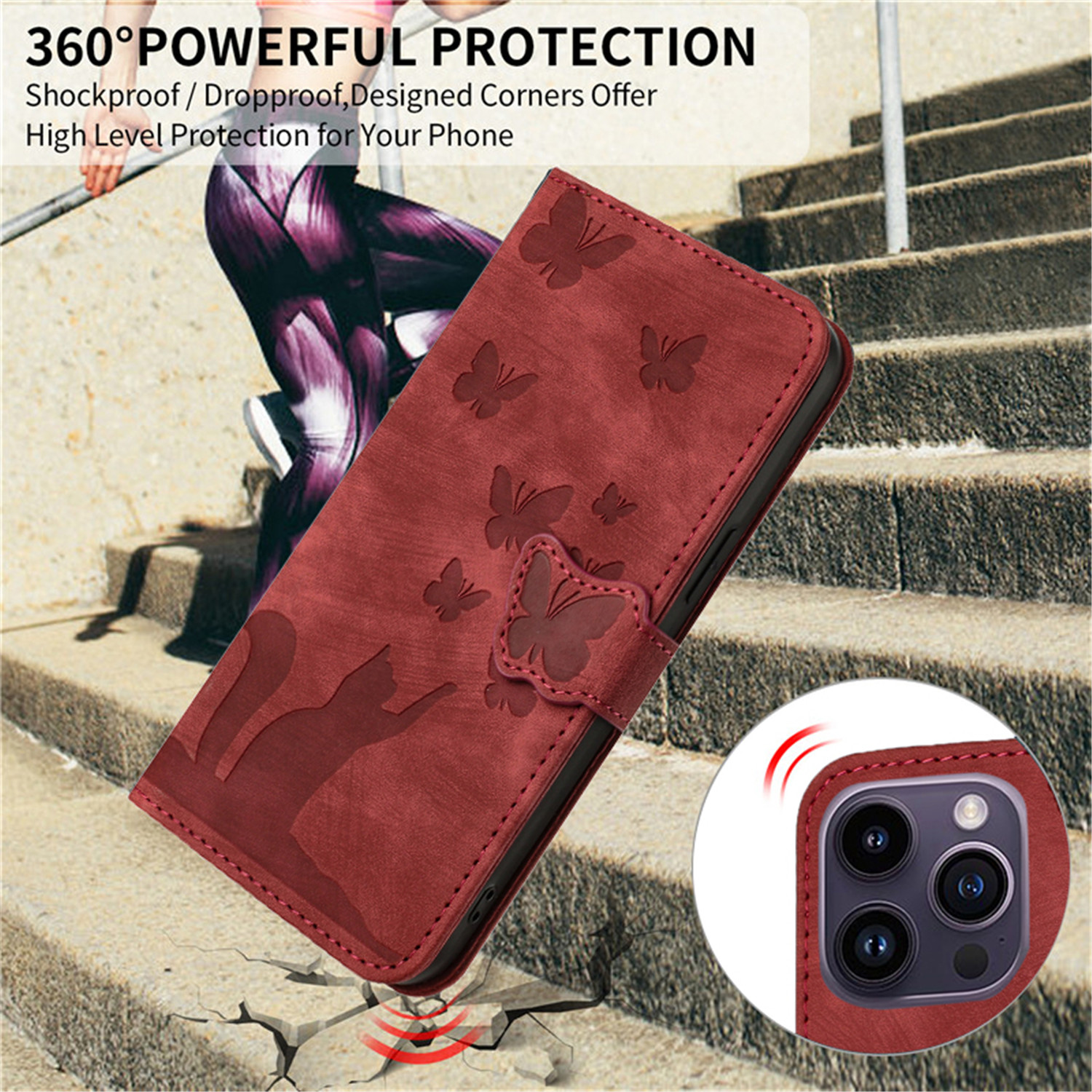 Leder Flip Case Cover für Samsung Galaxy S8 S9 S10 S20 FE S21 Plus S22 S23 S24 Ultra Halter Slot Stand Wallet Stand Telefon Fall – Detail 7