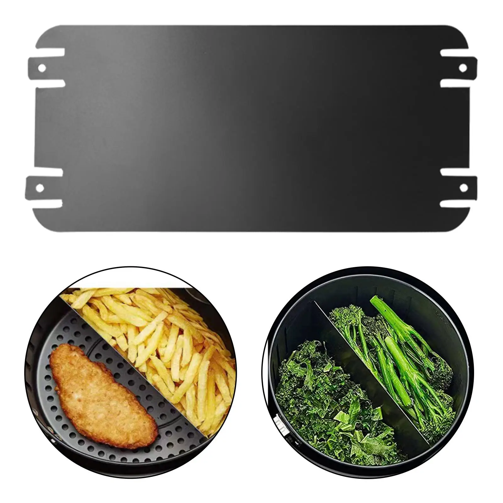 Air Fryer Cooking Divider Versatile Keeps Food Separated Double Layer Rack Non Stick Coating Durable Air Fryer Basket Separator