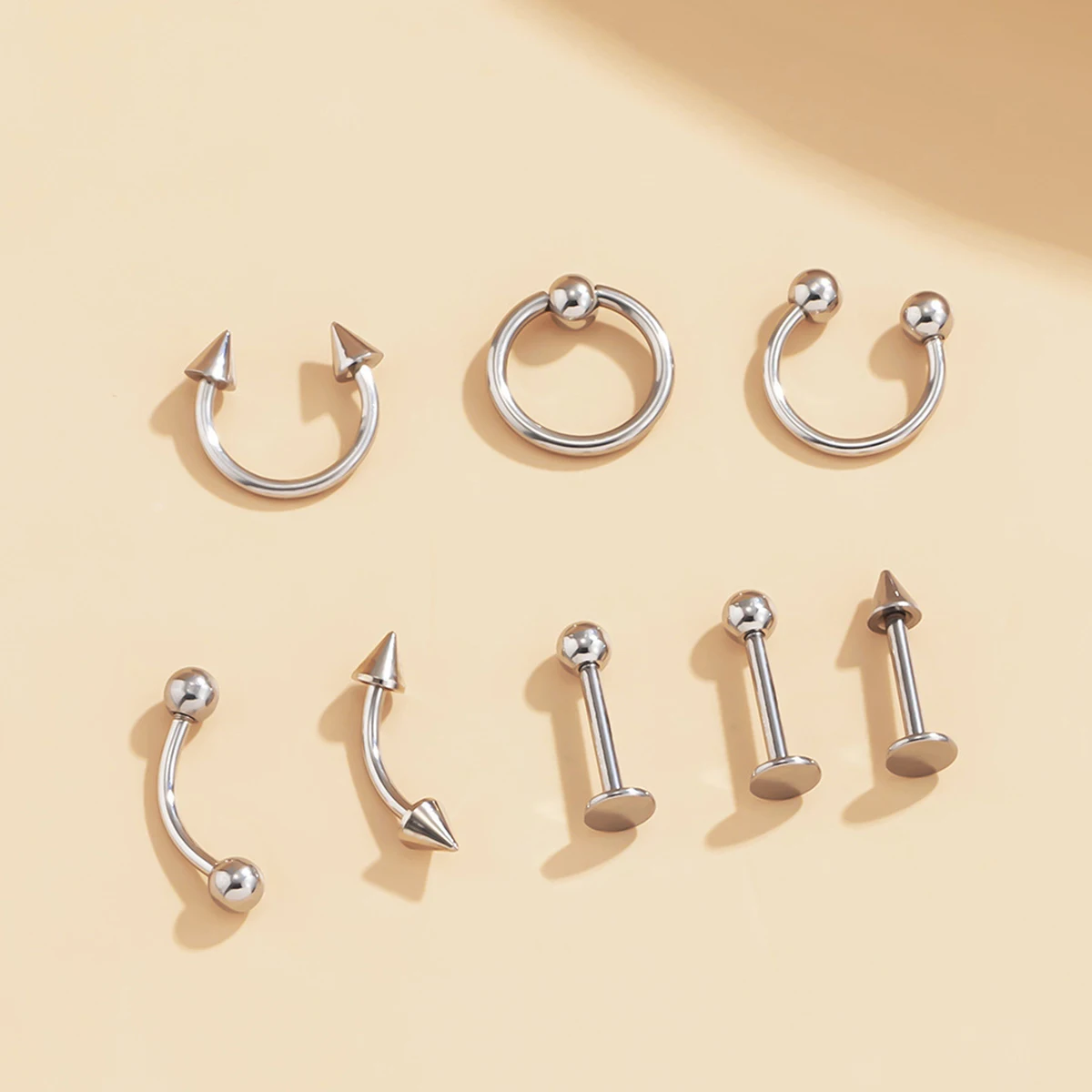 85Pcs Surgical Steel Body-Piercing Jewellery