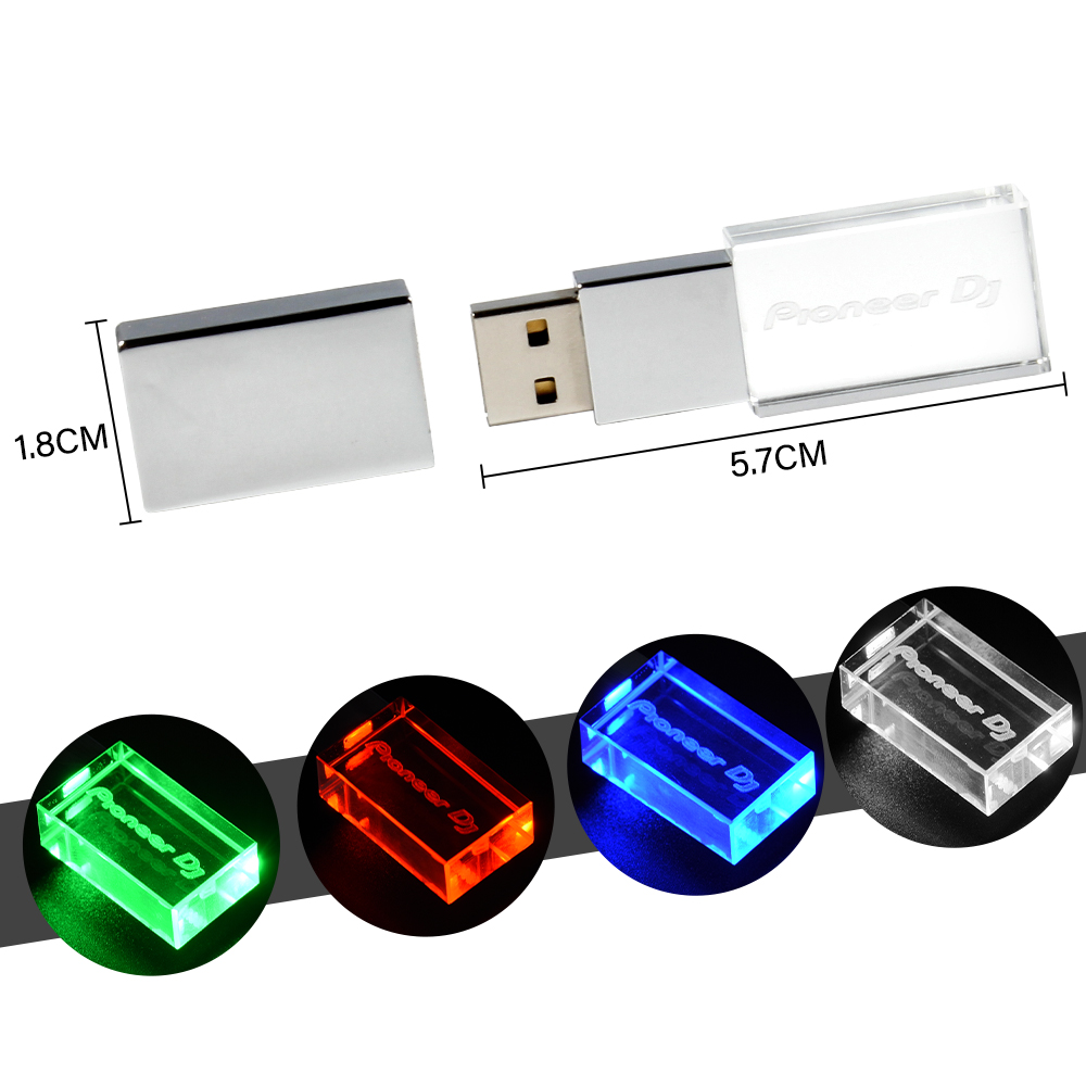 usb flash drives 64gb colorido led pendrive