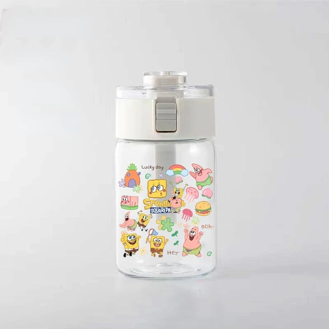 420ML New SpongeBob Thermos Water Bottle Anime Large Capacity Portability  Vacuum Flask Insulated Water Bottle Kids Drinkware Cup - AliExpress