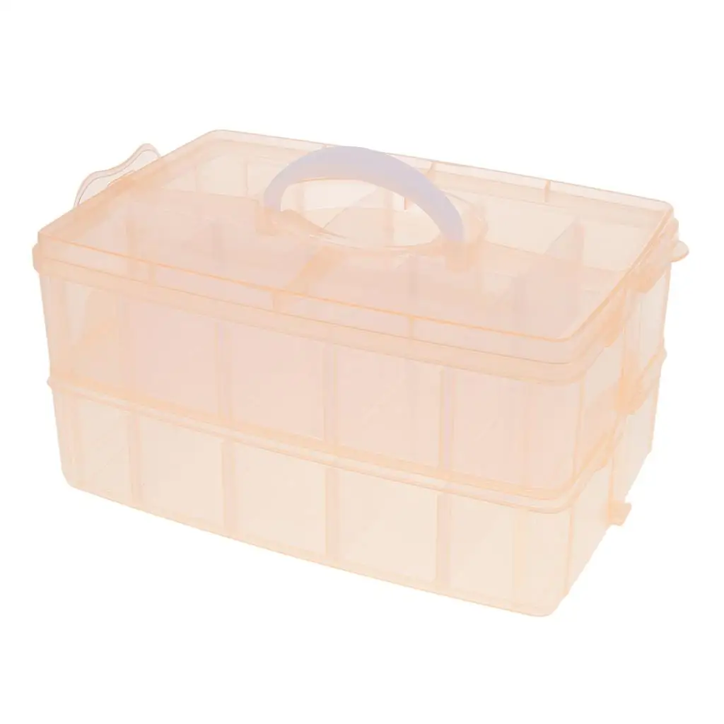 Demountable Plastic Jewelry Organizer Storage Container Adjustable 30 Grids
