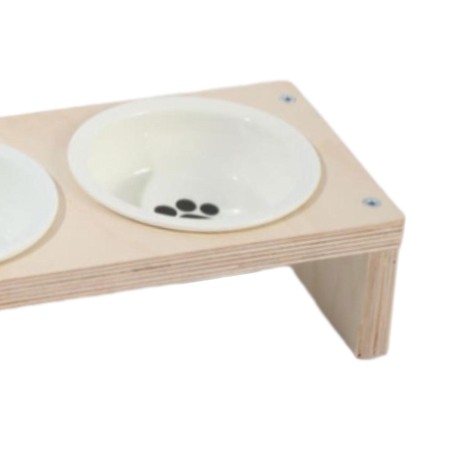 Cat Food and Water Bowls Set Detachable Pet Feeding Dishes Cat Water Bowl