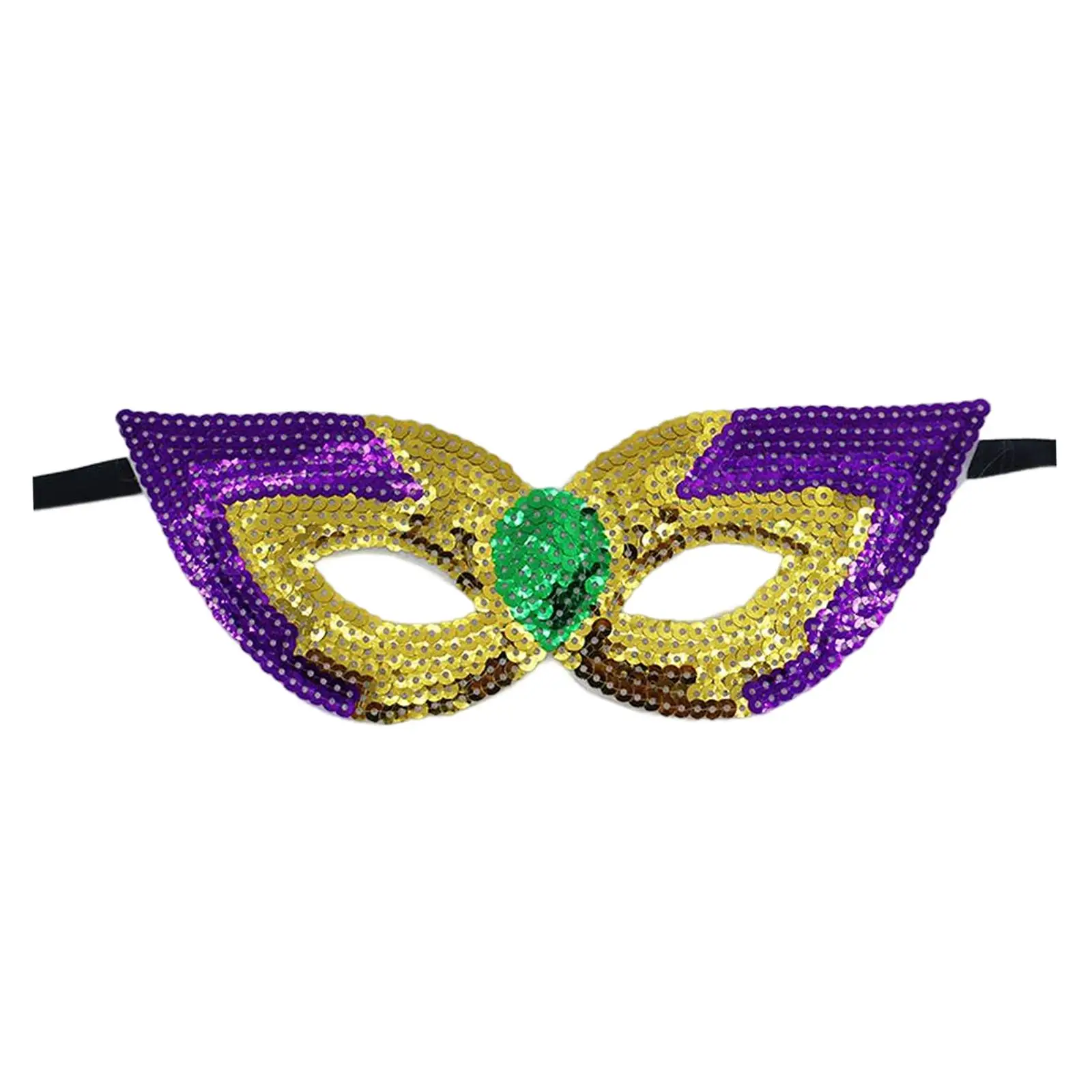 Glitter Masquerade Mask Half Face Eyemask for Club Prom Holiday Stage Performance