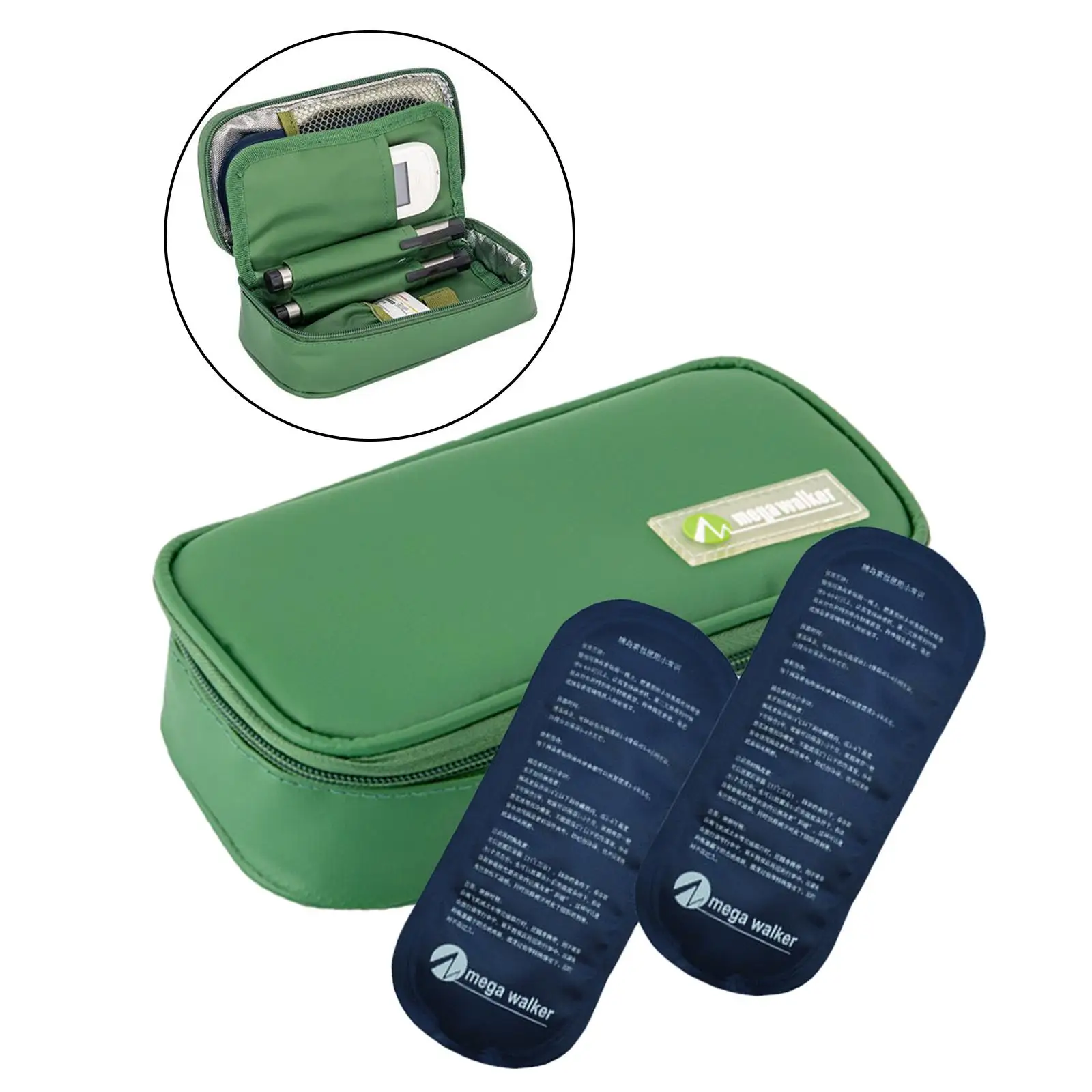 Portable  Insulin Bag   Refrigerated Ice Box  Ice Pack Insulation Organizer Travel Case