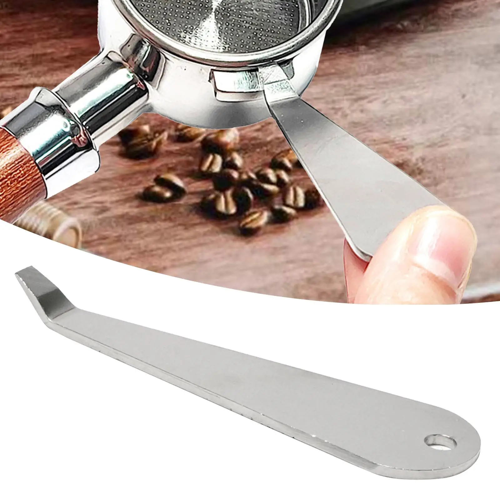 Coffee Portafilter Remover Coffee Tool, Cleaning Prying Tool, Stainless Steel Durable Portafilter Basket Removal Tool,