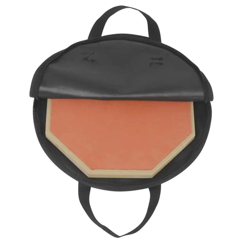 Dumb Drum Bag,Portable 14 Inch Dumb Drum Bag, Black,  Oxford Cloth