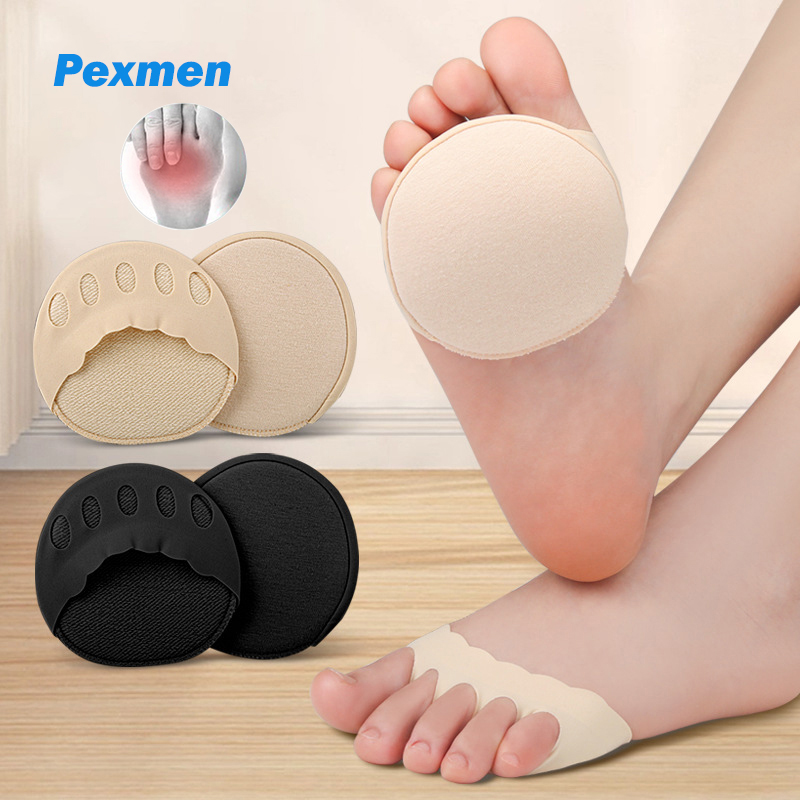 Best of Pexmen 2Pcs Five Toes Metatarsal Pads Ball Of Foot Cushions Metatarsalgia Pain Relief Fabric Forefoot Pad Mortons Foot Care Tool Reviews & Tips