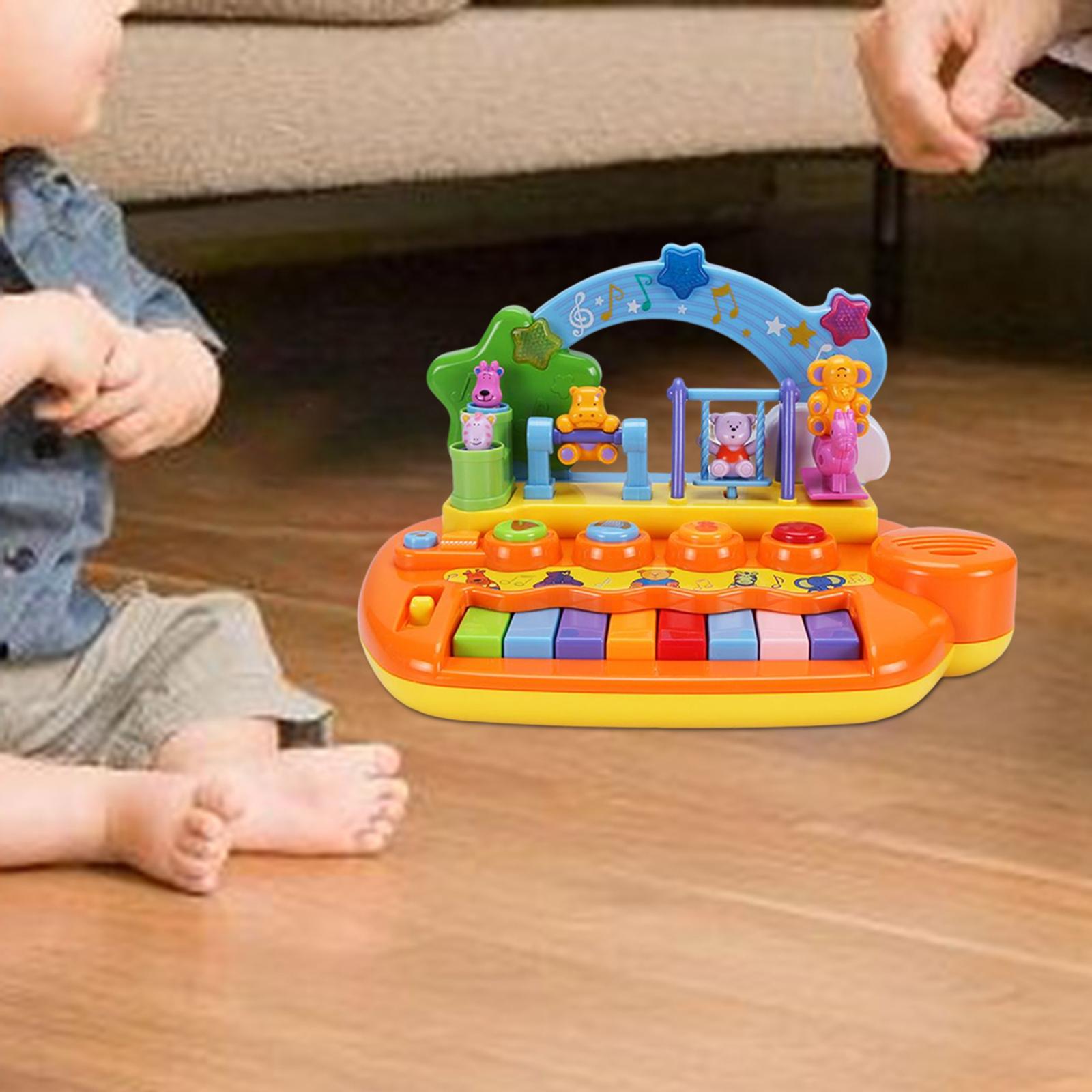 Portable Musical Piano Toy Early Education Activity Toy for Boys Toddlers