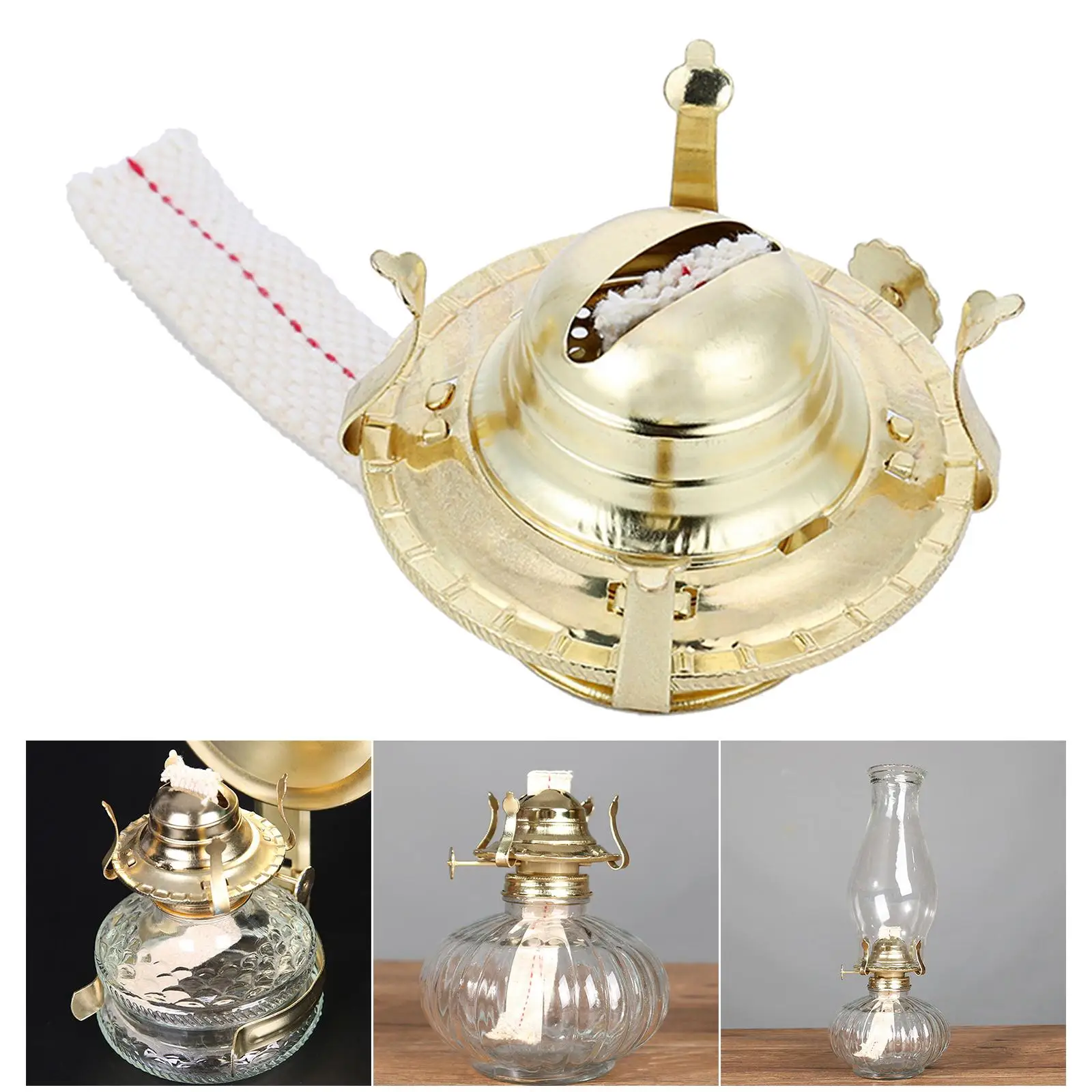 Vintage Style Oil Lamp Burner Kerosene Oil Lamp Holder Durable Retro Style