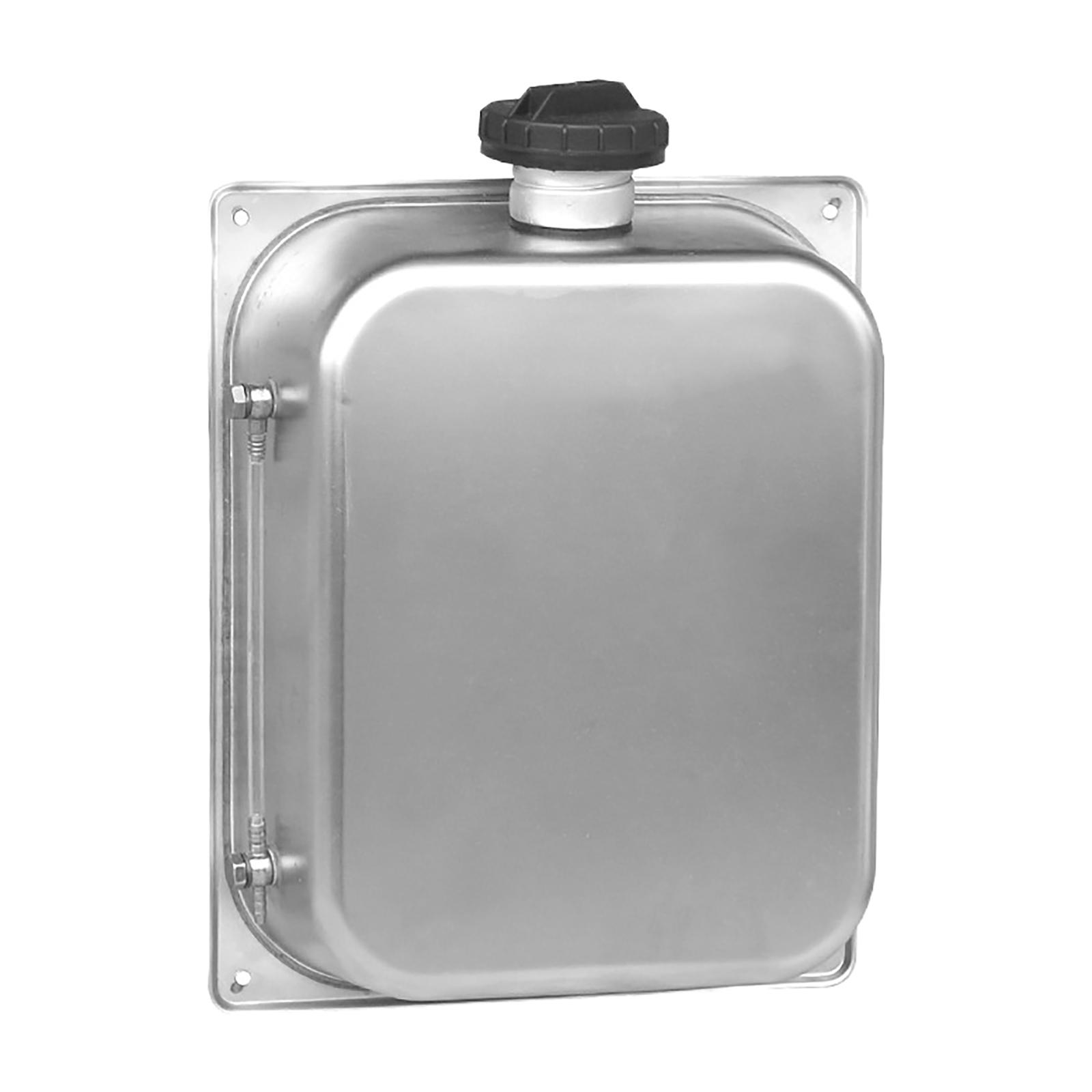 1.85 Gallon Fuel Tank Emergency Backup Petrol Tanks Container with Guide Pipe Stainless Steel Fuel Can for Most Cars SUV