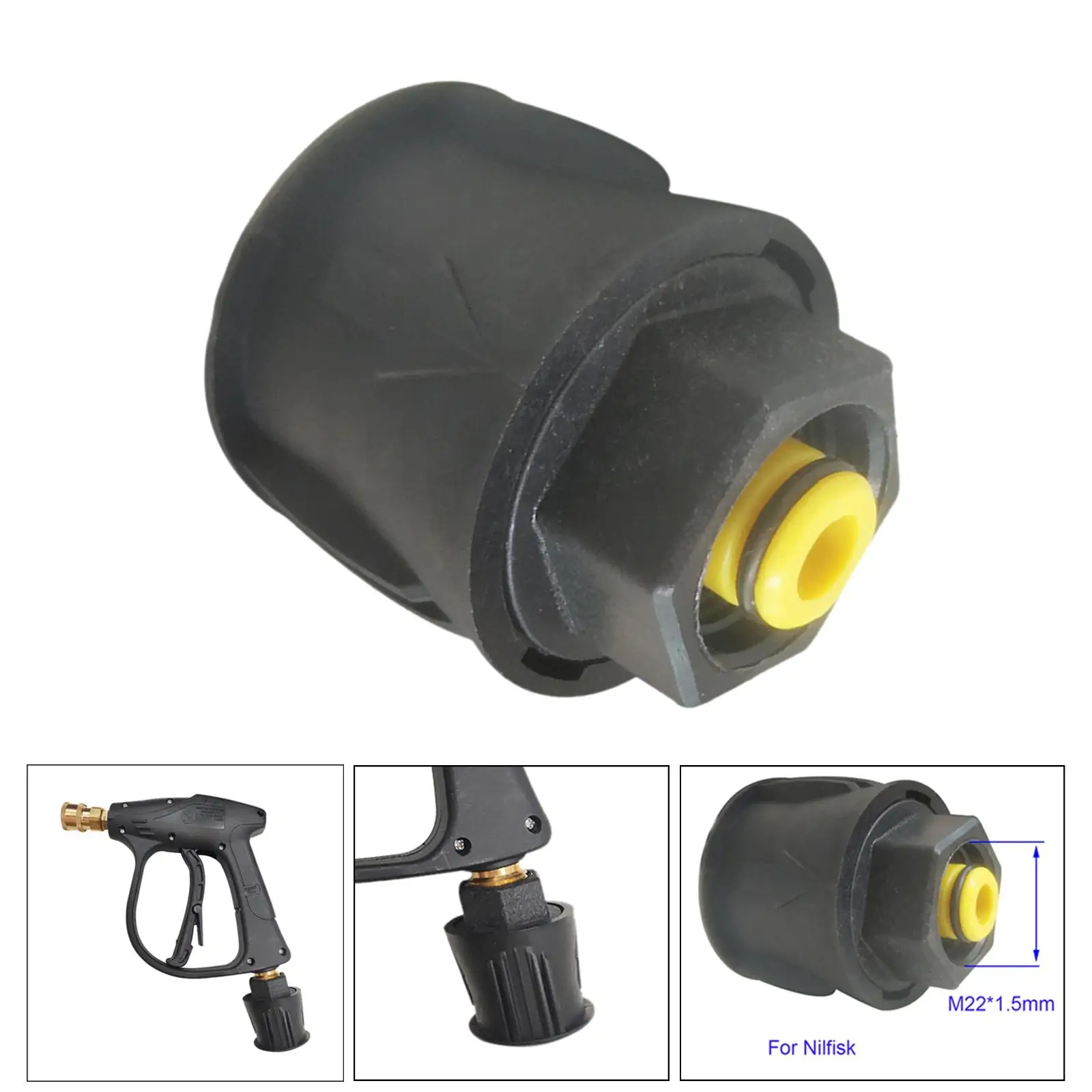 High Pressure Washer Hose Adapter M22 Connector Converter Power Washer Outlet Fitting for Nilfisk Pressure Washer Hose Accs