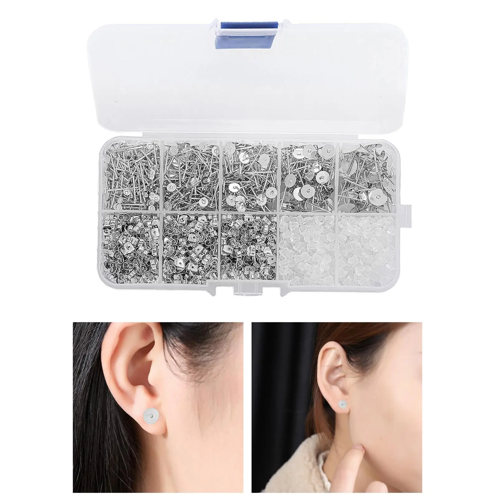  Earrings Flat-Bottomed  Kit for Jewelry Making DIY Crafting