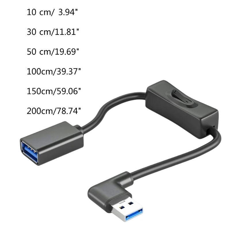 Un cable USB negro con un conector en el extremo