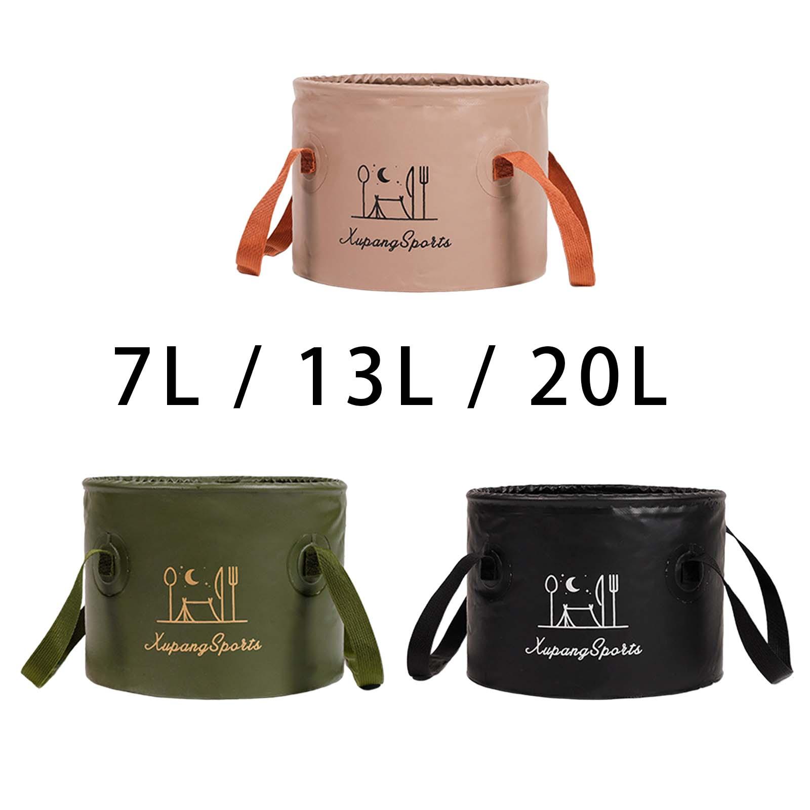 Collapsible Bucket Fishing Bucket Foot Bath Bucket Foldable Wash Basin for Travelling Outdoor Car Washing Gardening Hiking