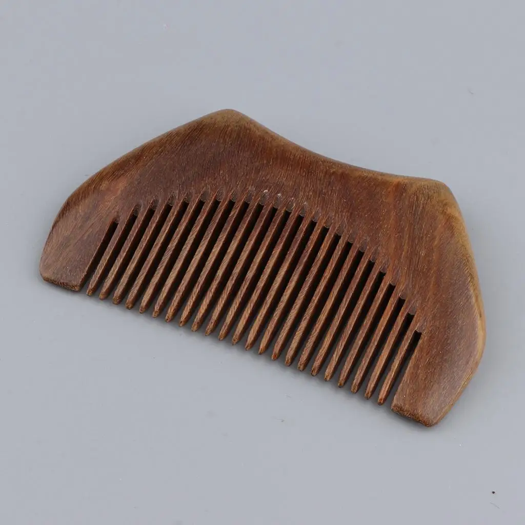 2X Handmade Polishing Natural Comb Scalp Massage Brush Detangle Comb