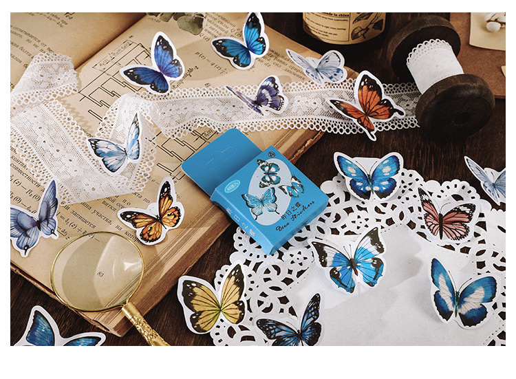 46pcs Mushroom Collection Decorative Stickers for Scrapbooking DIY Journal Label Stick Stationery Album Diary