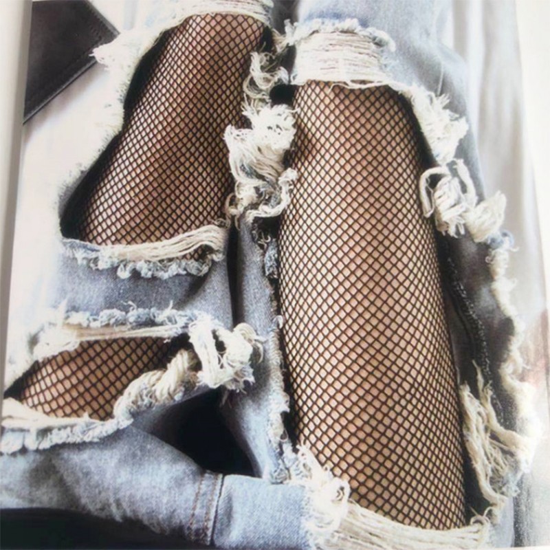 Title 6, Women Sexy High Waist Fishnet Stockings Mesh Cl...