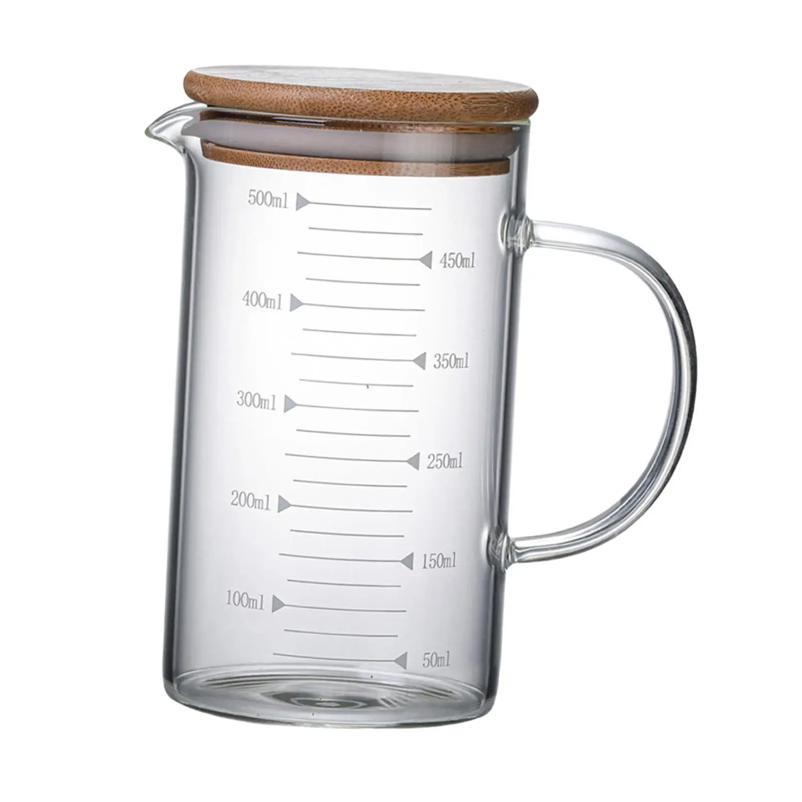 Measuring Milk Glass Cup with Scale, Fridge Juice Jug Household Transparent