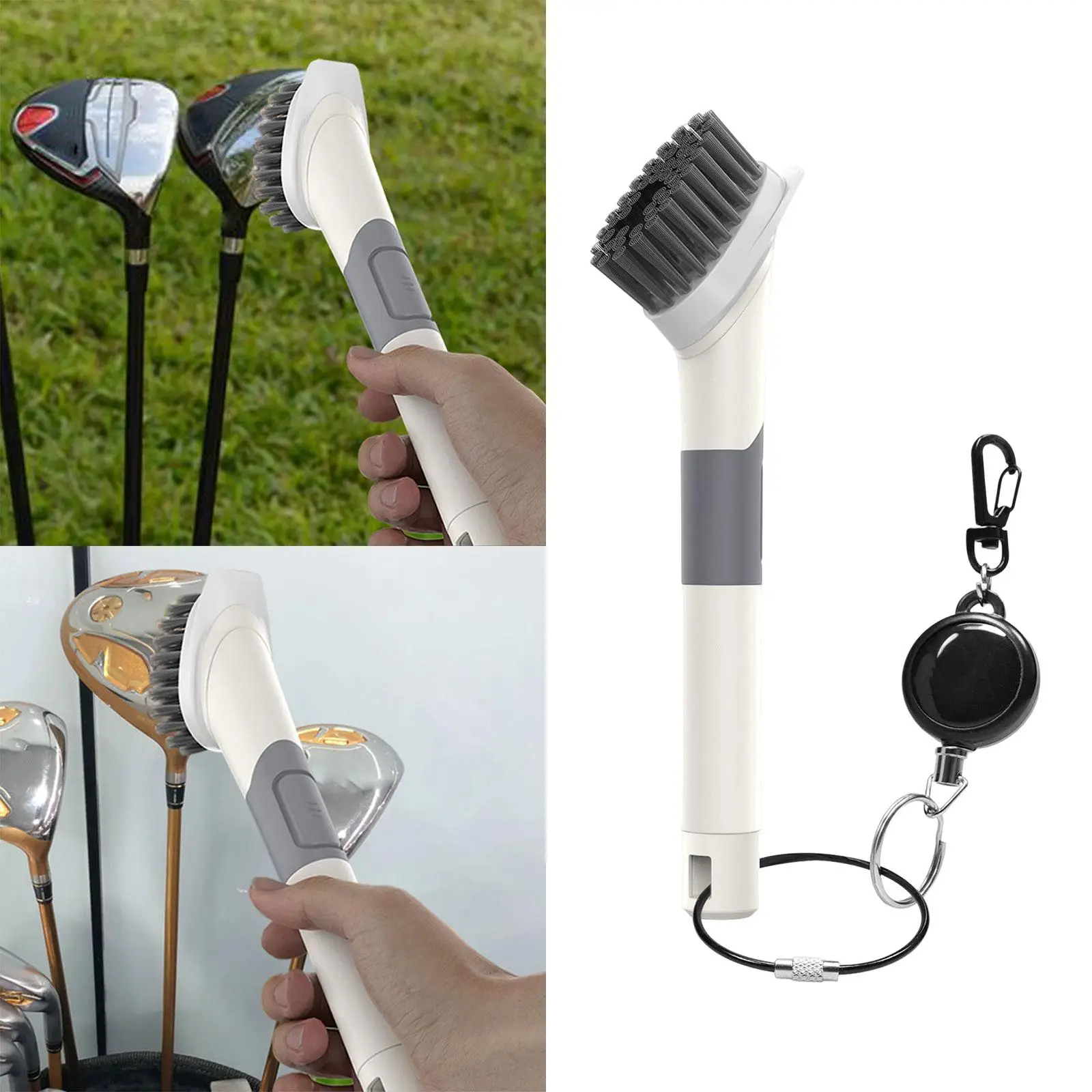 Golf Club Cleaner Brush Cleaning Brushes for Cleaning Dirty Clubs Groove Comfort Hand Grip Accessories for Golf Lover Gifts