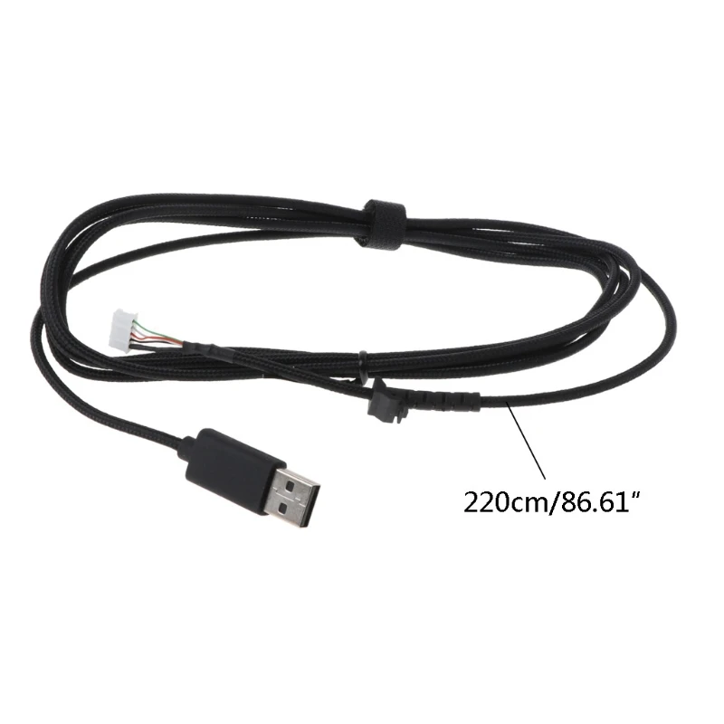 Replacement USB Soft Mouse Cable for Logitech G502 Hero - 2.2M Fast Transmission Line Description Image.This Product Can Be Found With The Tag Names Computer Cables Connecting, Computer Peripherals, Mouse cable, PC Hardware Cables Adapters