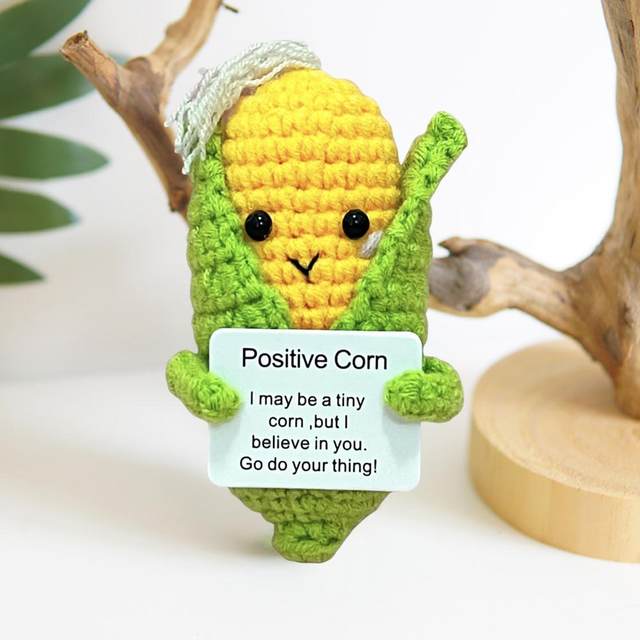 Handmade Emotional Support Pickled Cucumber With Encouragement Card  Handmade Crochet Emotional Support Pickles Knitting Doll - AliExpress