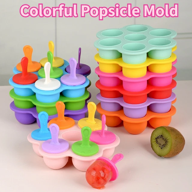 Silicone Popsicles Molds, Food Grade Reusable Popsicle Molds for
