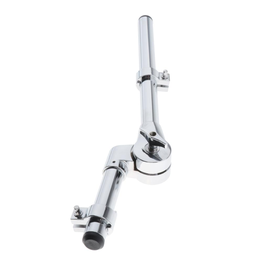 Silver Stainless Steel Drum L-Rod Mount Bracket Holder Musical Percussion