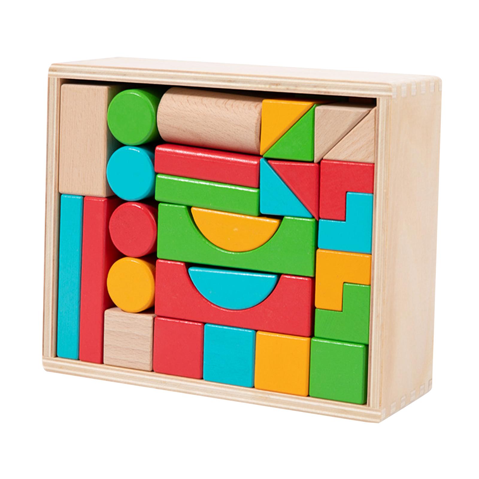 Assembly Game Colorful Geometric Shapes for Teaching Classroom Manipulatives