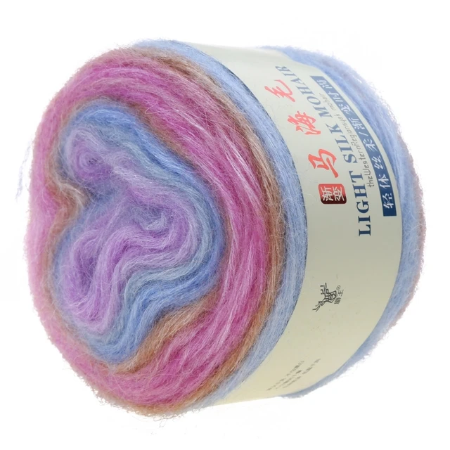 Fabric Wool Yarn Roving Soft Knitting Yarn Thread 16 Gradient