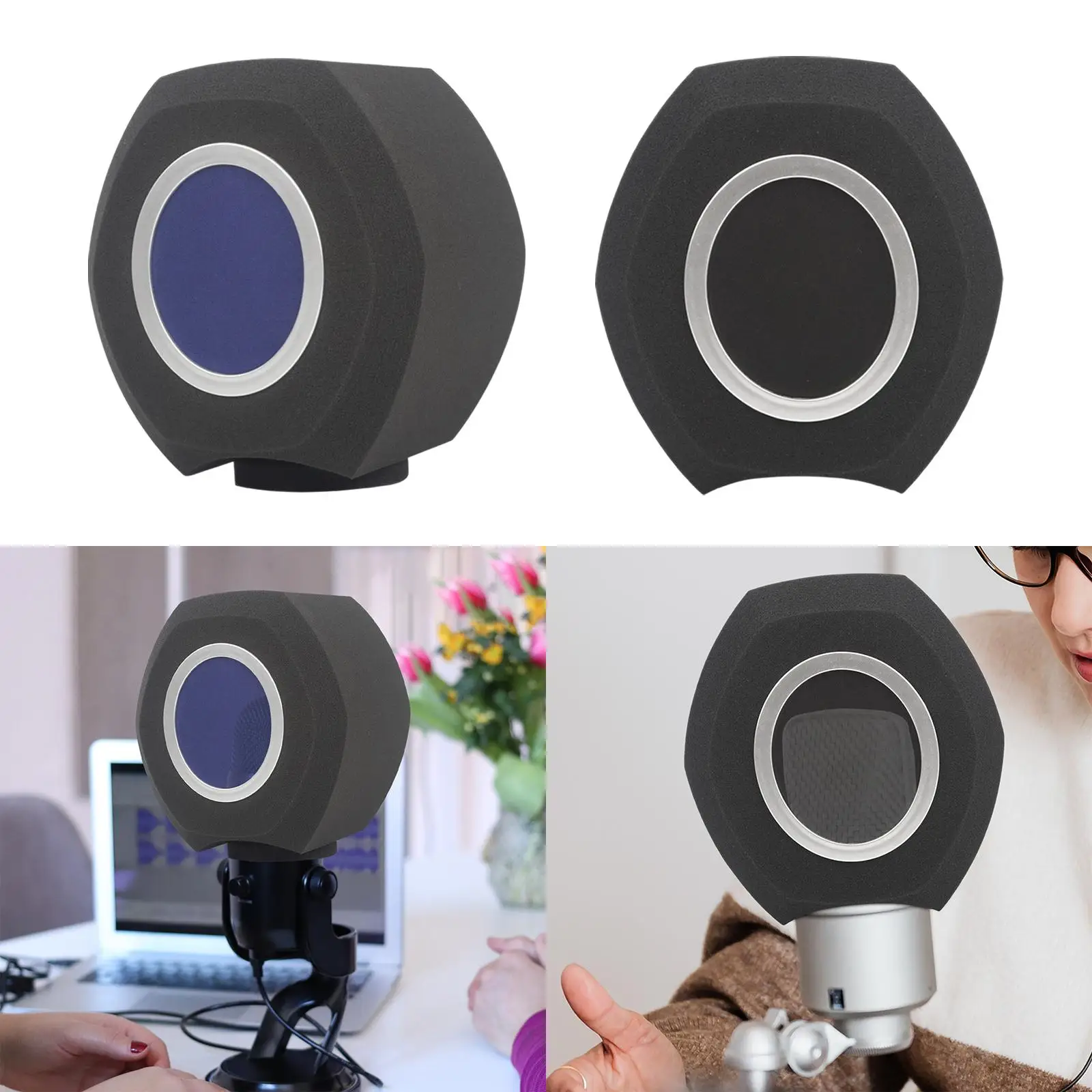 Microphone Screen Acoustic Filter Filter Vocal Microphone Foam Balls Foam Cover Acoustic Filter Windscreen Soundproof Mic
