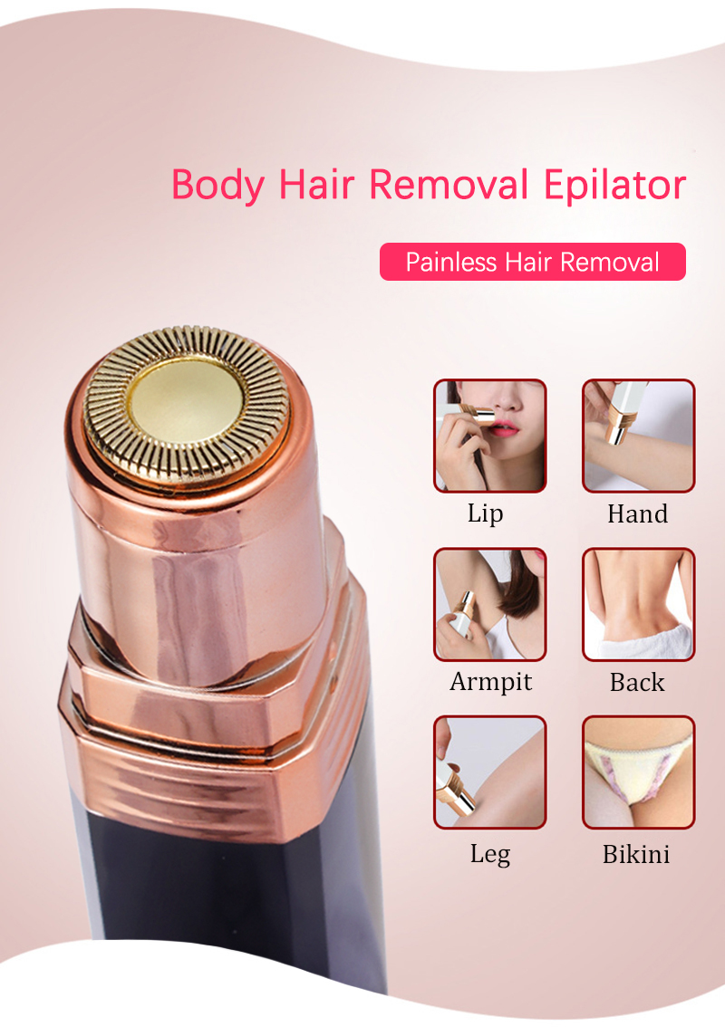 Epilator Facial feminino Segurança indolor Ferramentas faciais do corpo feminino