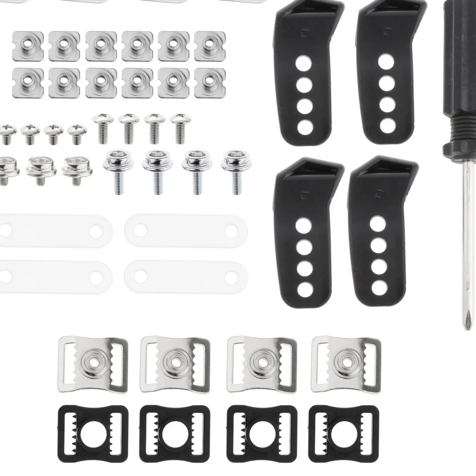 35 Pieces Football Helmet Repair Kit Safe Helmet Screws R Shape Clips Repair for Sports Baseball Hockey Youth Hardware Kit