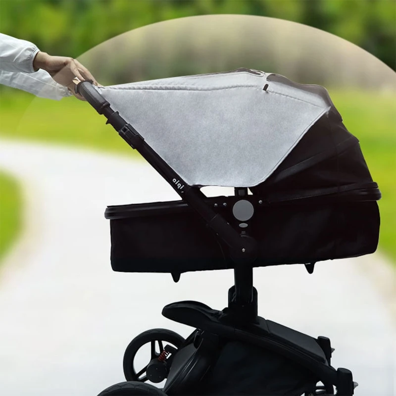 Stroller Sunshade Cover UV Protection Sun Shade Baby Carriage Canopy Pram Awning 2022 New baby stroller accessories baby bottle rack	