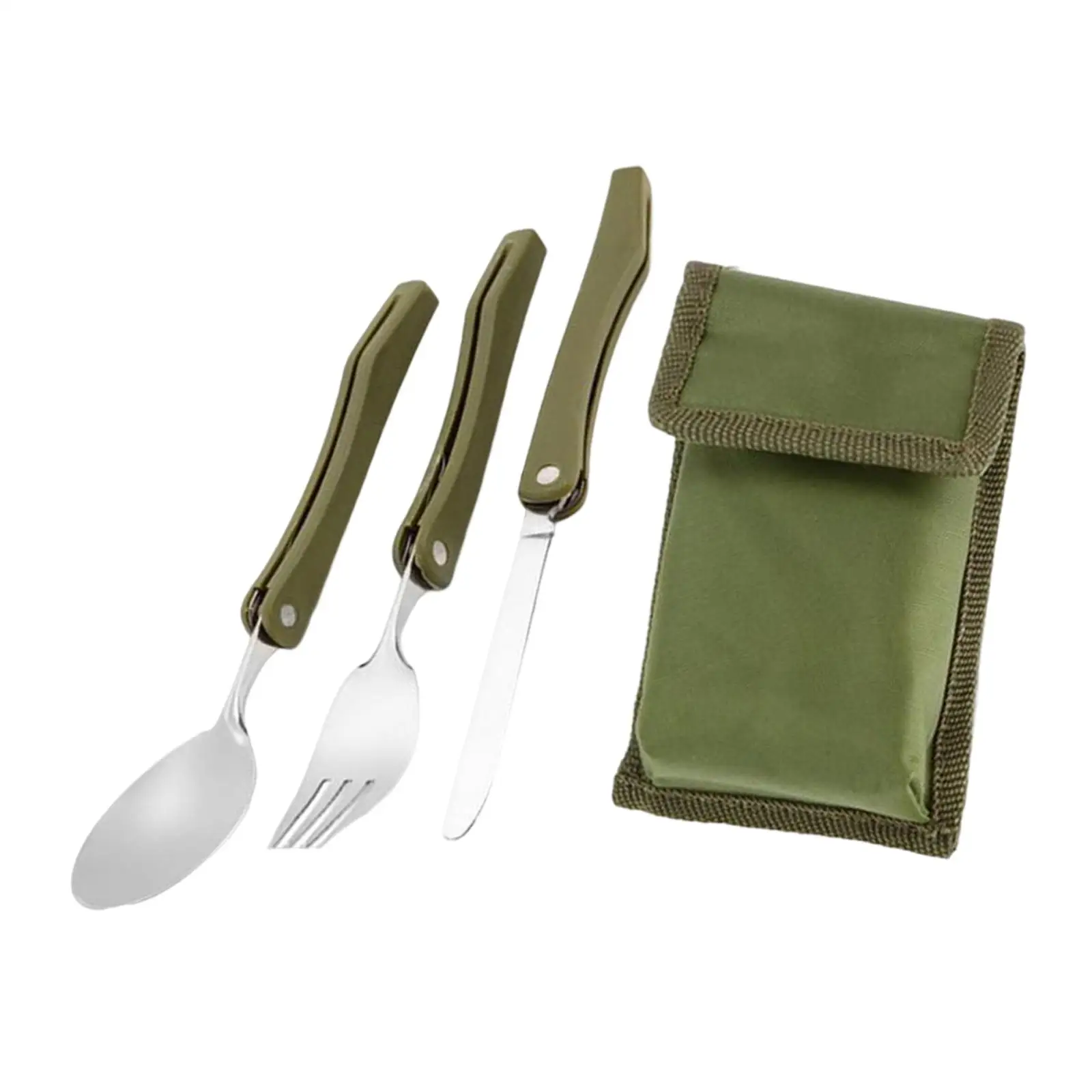 Camp Cutlery Fold Spoon Set Tableware for Backpacking Camping Hiking