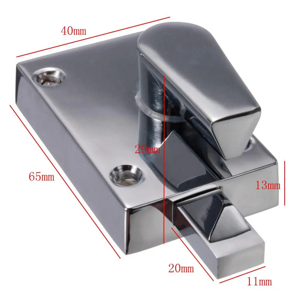 Stainless Steel Door Lock Toilet Rotary  Lock Toilet  Door  for