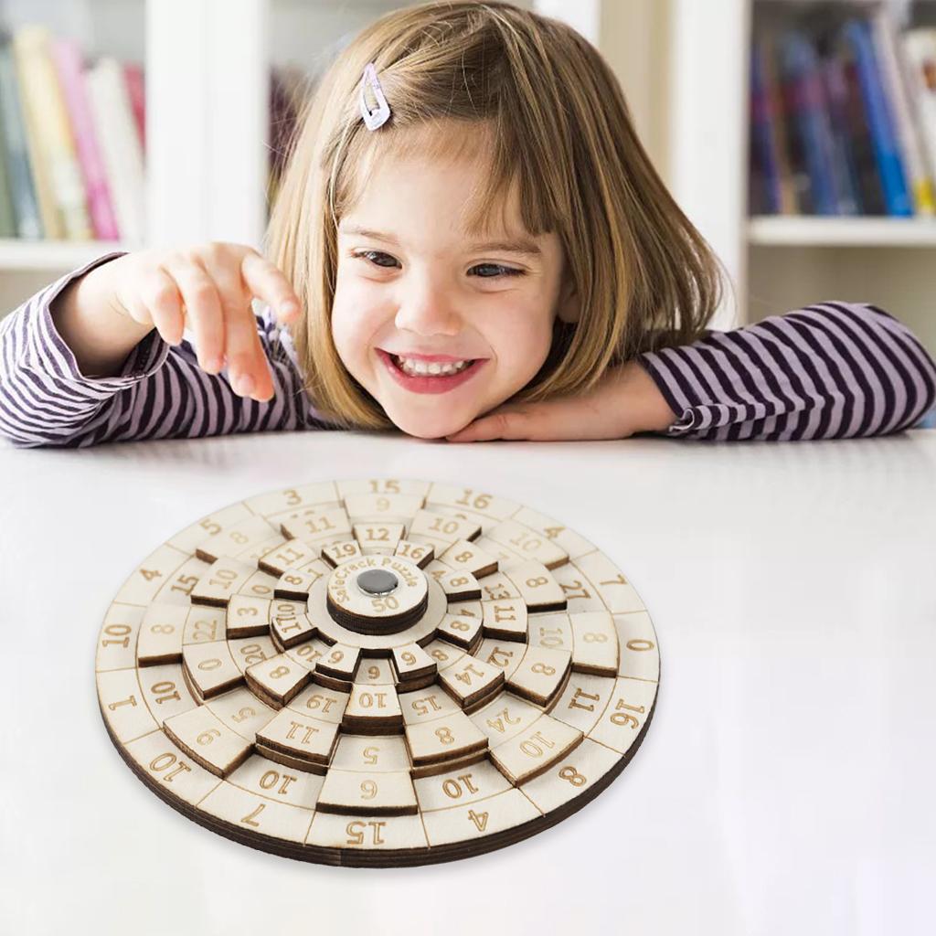 Mathematical Turntable Gift Educational Toy Brain Teaser Game Board Puzzle Jigsaw Game