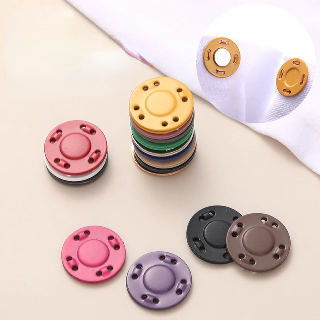  12 juegos de botones magnéticos a presión para coser