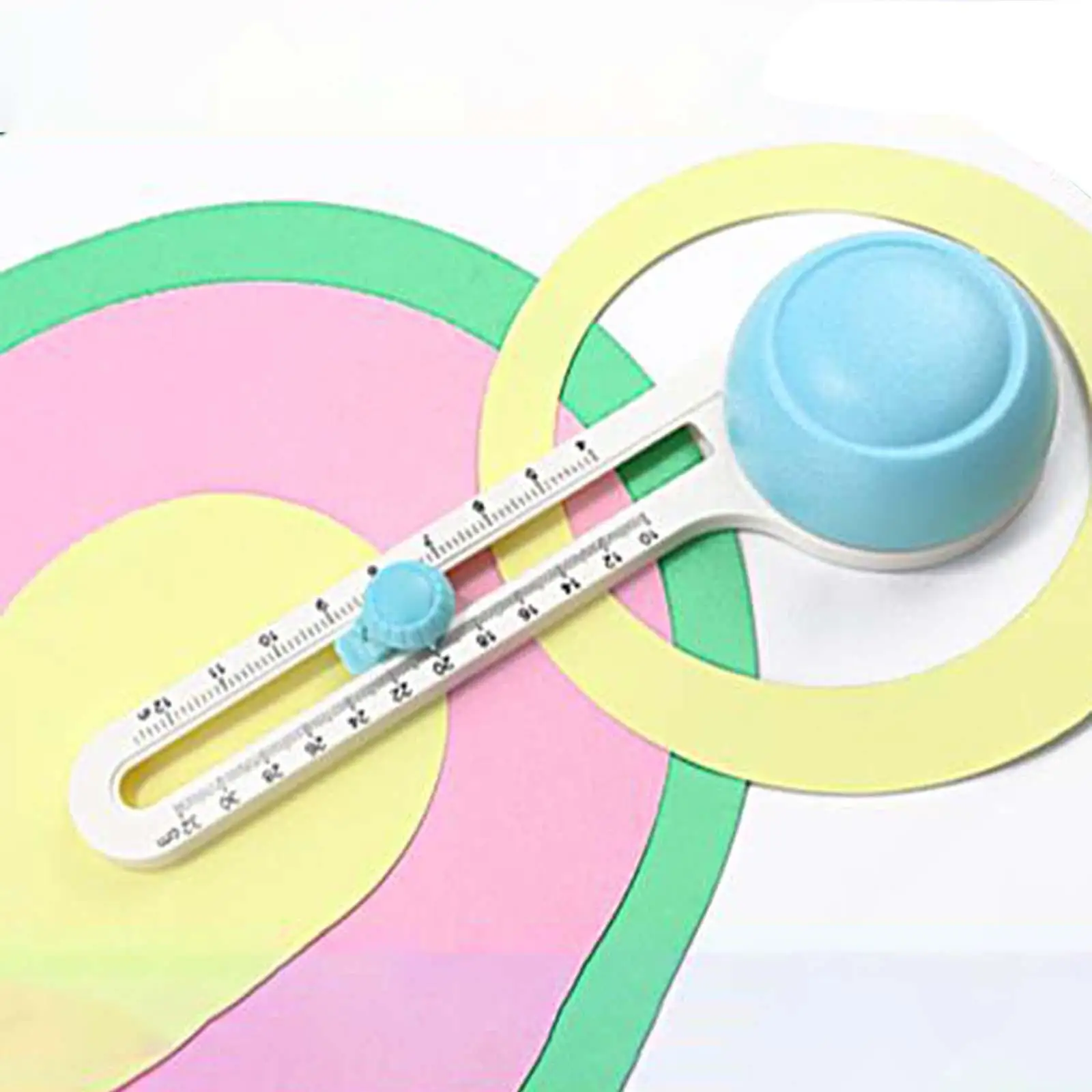 Rotary Circle Cutter 10-32cm Round Paper Trimmer for Cards Making Greeting Cards Kids Adults