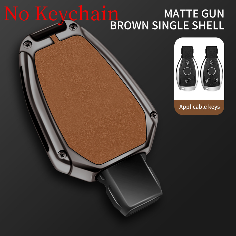 Custodia per chiave auto in pelle metallica Shell per Mercedes Benz W204 W221 W205 W176 W212 W463 A B C E classe S GLA CLA GLK GLC CLS 19 Custodia per chiave auto in pelle metallica Shell per Mercedes Benz W204 W221 W205 W176 W212 W463 A B C E classe S GLA CLA GLK GLC CLS - Se964bdd8783b44548ebef9c67a6ee12bI