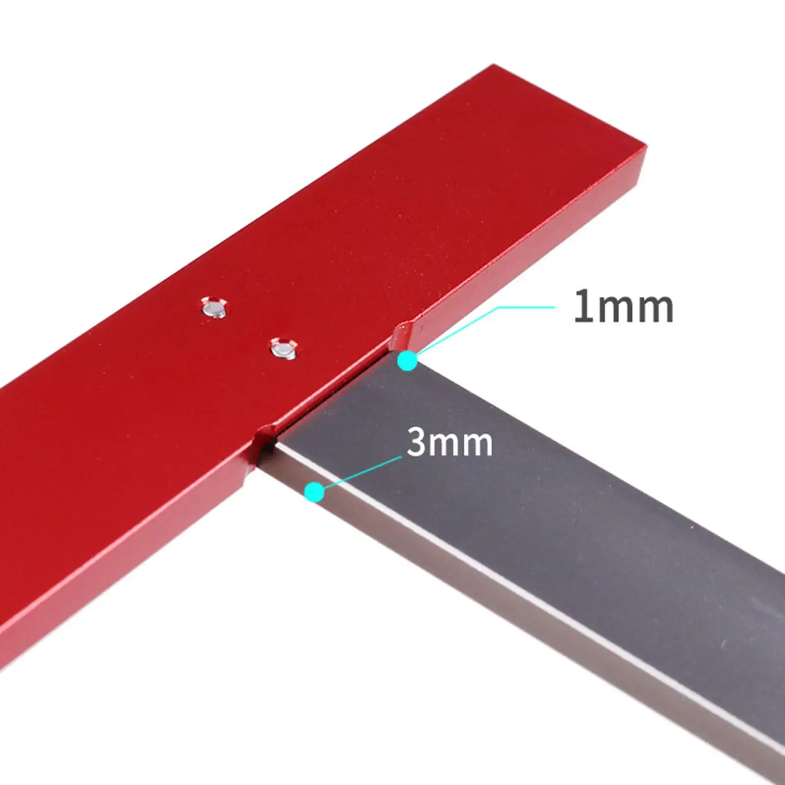 T Square Ruler Shape Positioning Ruler CNC Technology Scale Ruler for Model Making Tools 170Mmx85mm