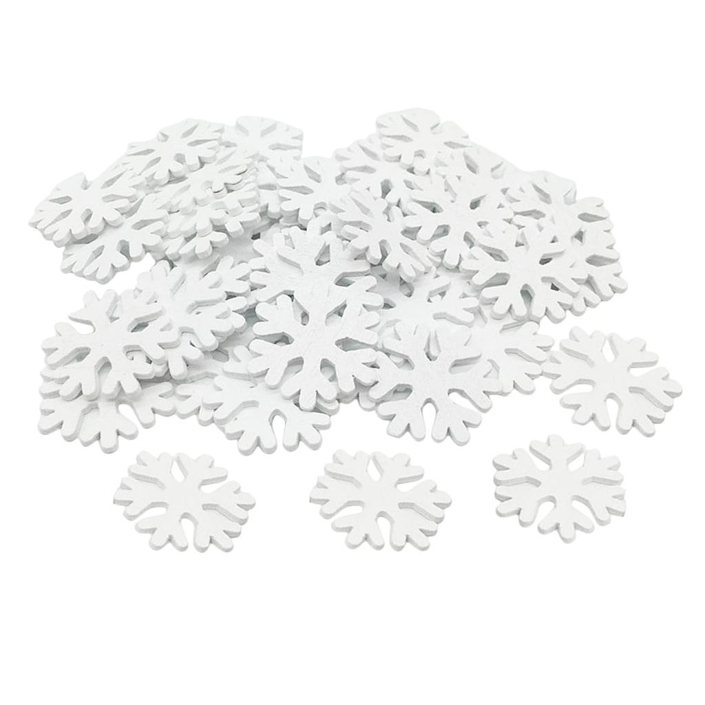 100 Pieces Snowflake Snowflake Decoration Window Decoration 30x30x3mm