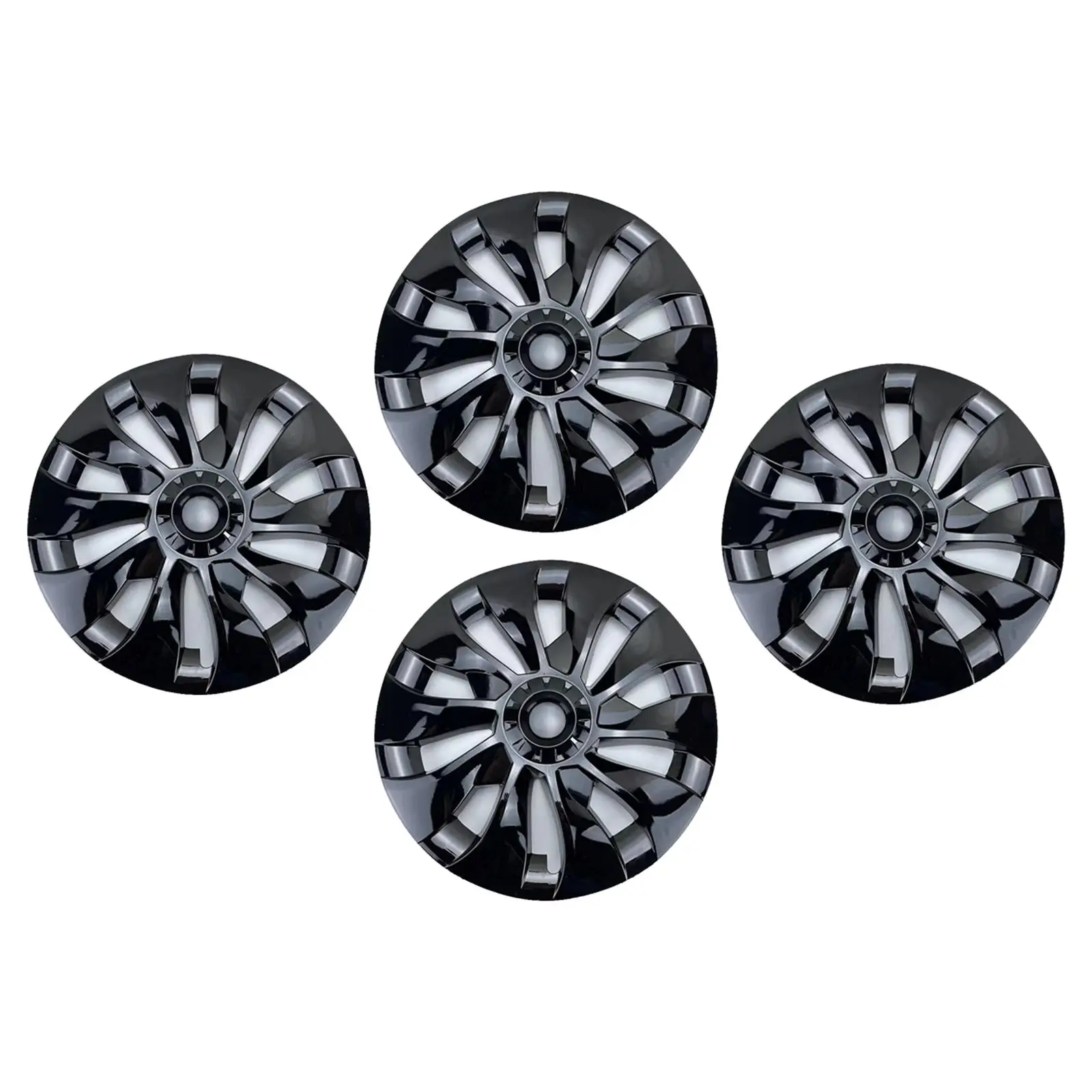 4x 18 inch Hub Cap Replace Parts Automobile Wheel Cover High Quality Hubcap Full Rim Cover for Tesla Model 3