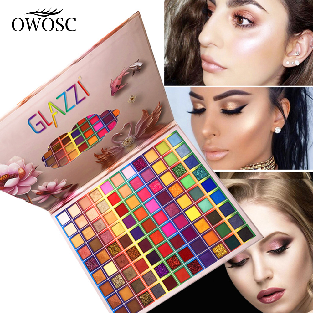 Best of OWOSC 99 Colors Eyeshadow Palette Glitter Shimmer Eye Shadow Powder Matte Glitter Eyeshadow Palette Cosmetic Makeup Kit Reviews & Tips