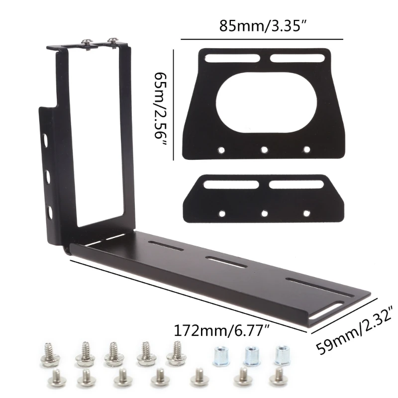 Metal Vertical Graphics Card Bracket Riser for PCI Express, PC Case Mount Stand Holder - DIY Description Image.This Product Can Be Found With The Tag Names Graphics cards vertical bracket, Pci express 16x bracket vertical, Pci graphics card bracket, Vertical graphics card mount