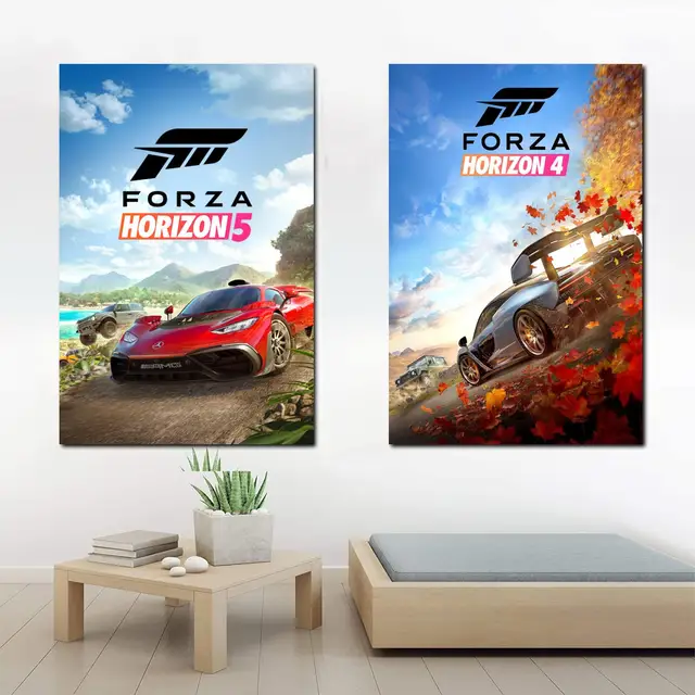 Track Map Poster Game Map Print 80x80cm Summer Wall Art For Forza Horizon 4  